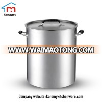 Restaurant kitchen large 40cm stainless steel double bottom cooking stock pots for sale