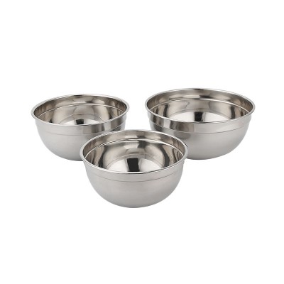 Wholesale Dinnerware Stainless Steel Metal Salad Bowl Food Storage Bowl Fruit Basin